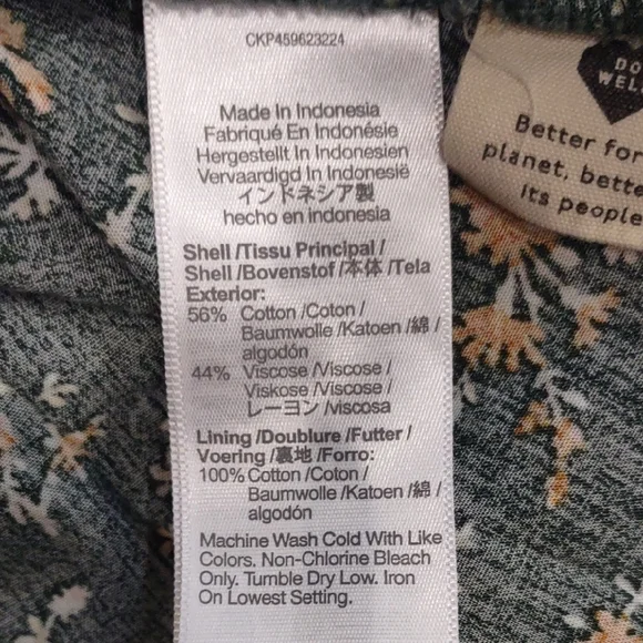 MADEWELL Floral Green Dress - Picture 15 of 16